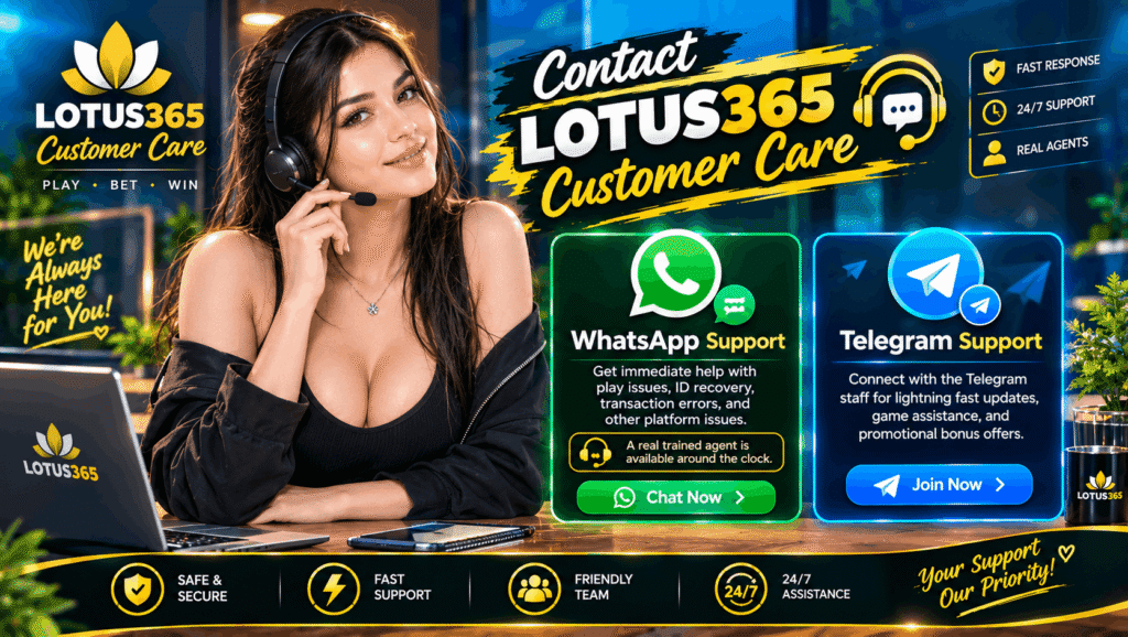 Contact Lotus365 Customer Care