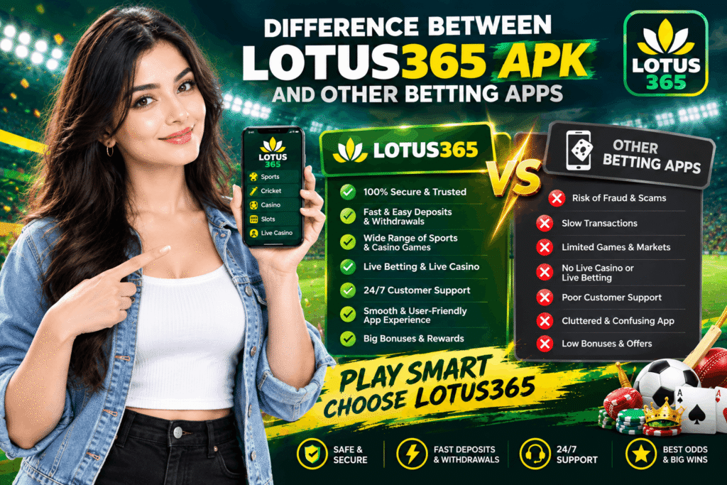 Difference Between Lotus365 Apk