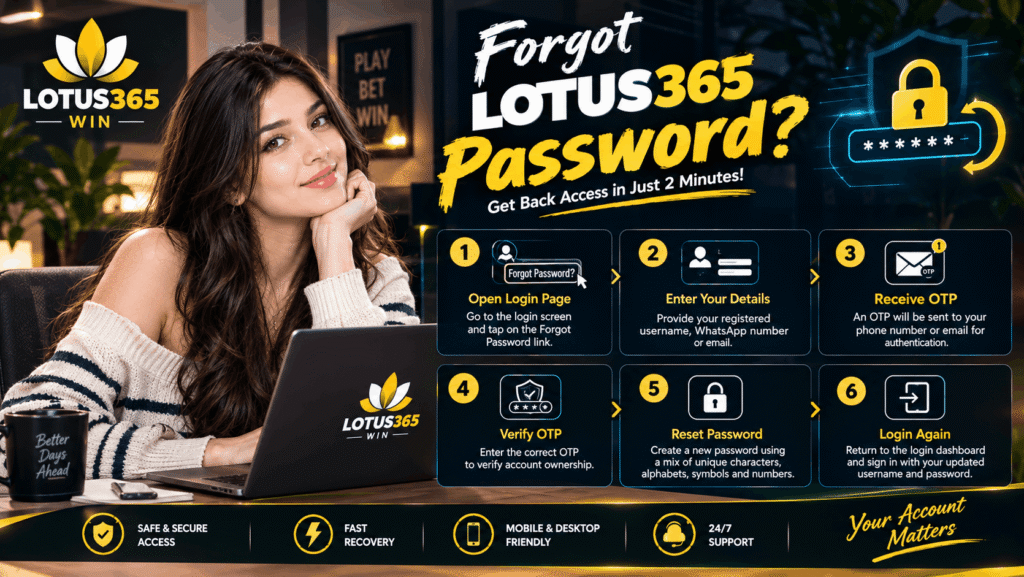 Forgot Lotus365 Password
