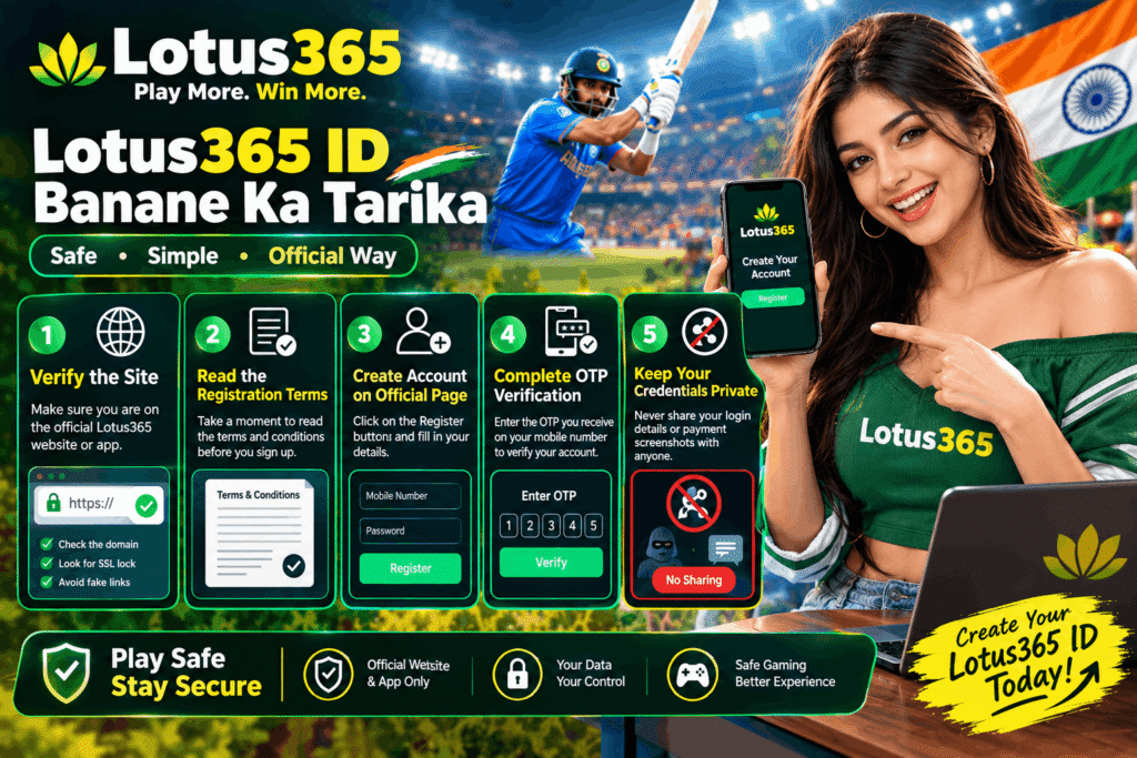 Lotus365 ID Banane Ka Tarika