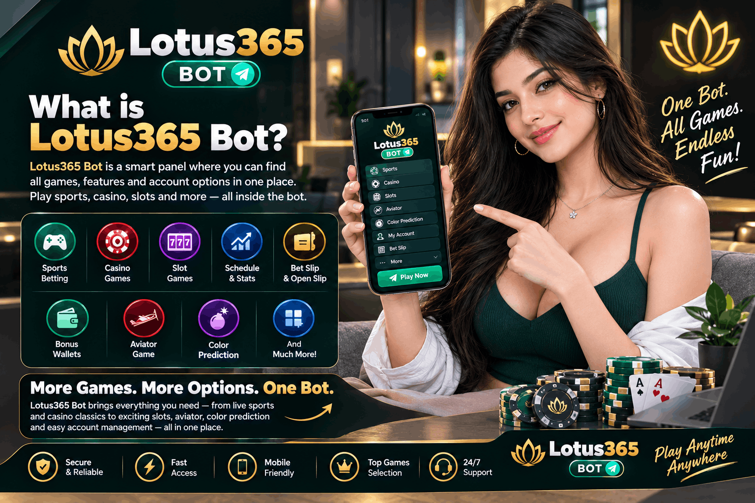 What is Lotus365 bot